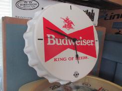 Budweiser Bottle Cap Clock