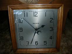 Bulova Square Wall Clock