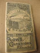1886 David Bradley Farm Implement Booklet 