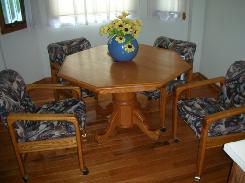 Modern Oak Dinette Set 