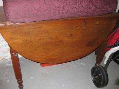 Oak Oval Drop Leaf Kitchen Table