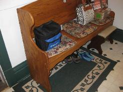 Amish Oak 6' Fancy Bench