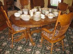  Quality Oak Dinning Set