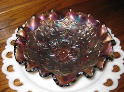 Carnival Amethyst Pattern Bowl