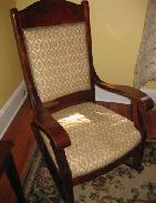 Mahogney High Back Rocking Chair