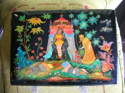 Russian Black Lacquer Boxes