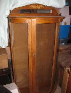 Oak Curved Glass China Closets