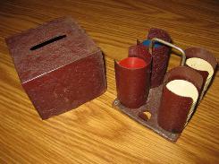  Wooden Revolving Poker Chip Set