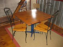 Pine & Iron Cafe Set