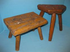 Early Mustard Paint Milk Stools