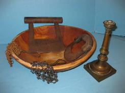 Wood bowl, Skillet Srubber, Food Chopper