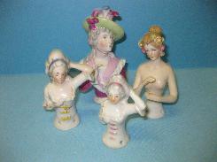 German Victorian Half Dolls 