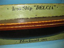  Nautical Folk Art Carved Ship Plaque 