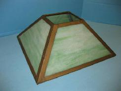 Green Slag Glass Shade 