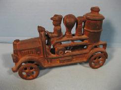 Cast Iron Toy Fire Engine 
