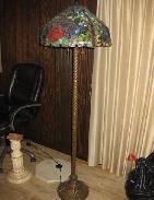 Dragonfly 5' Leaded Glass Floor Lamp