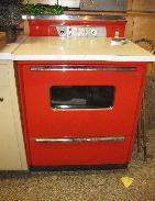 GE Vintage 1940s Red Range