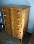 Birds Eye Maple Tall 5-Drawer Chest