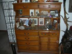 Hard Rock Maple Open Back Hutch