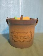 Blue/Grey Stoneware Butter Crock