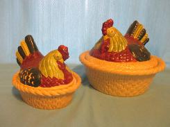 Metlox 'Poppy Trail' Hen-on-Nest