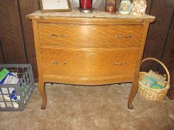Golden Oak Two Drawer Chest