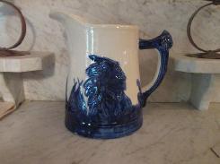 Sleepy Eye No. 5 Blue & White Pitcher
