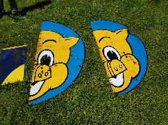 Piggly Wiggly Half Face Porcelain Signs 