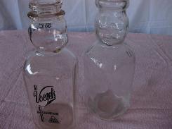 Voegle's Quart Cream Top Milk Bottle