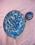 Blue Swirl Graniteware 