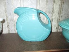 Fiesta Teal Disk Water Pitcher 
