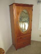 Pine Oval Mirror Armour 