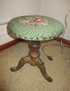 Cast Feet Pedestal Organ Stool 