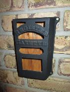 Cast Iron Register Gazette Wall Newspaper Box