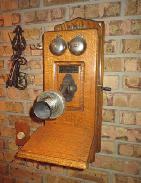 Julius Andrae & Sons Oak Wall Phone 