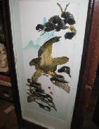 Oriental Mother-of-Pearl Carved Artwork