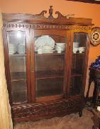   Massive Oak China Cabinet