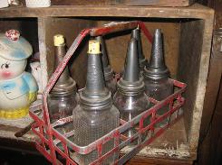 Glass 6 Place Oil Jar Carrier 