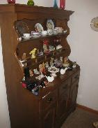 Maple Early American China Hutch 