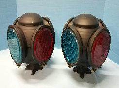 Adlake Pair of Switchman's Lanterns 
