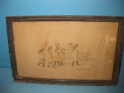 The Infantry Framed Etching 