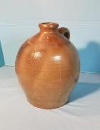 Tall 2 Gallon Gray/ Brown Glaze Jug 