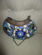 Copper & Enamel Hanging Basket