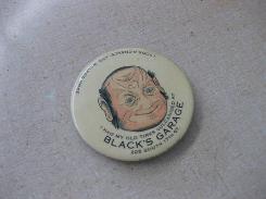 Blacks Garage Celluloid Pocket Mirror  