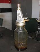   Mobiloil A Gargoyle Glass Embossed Jar 