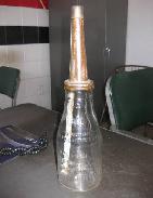 Handy Oiler Co. Embossed Glass Jar 