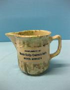 Warren Co-Op Creamery Ass'n Spongeware Cream Pitcher