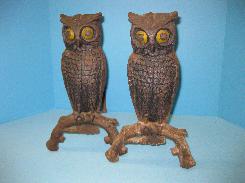 Owl Fireplace And Iron Set