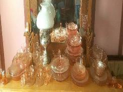 Pink Depression Glass Collection 