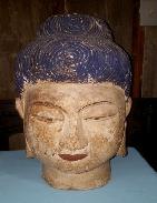 Indian Wooden Carved Bust